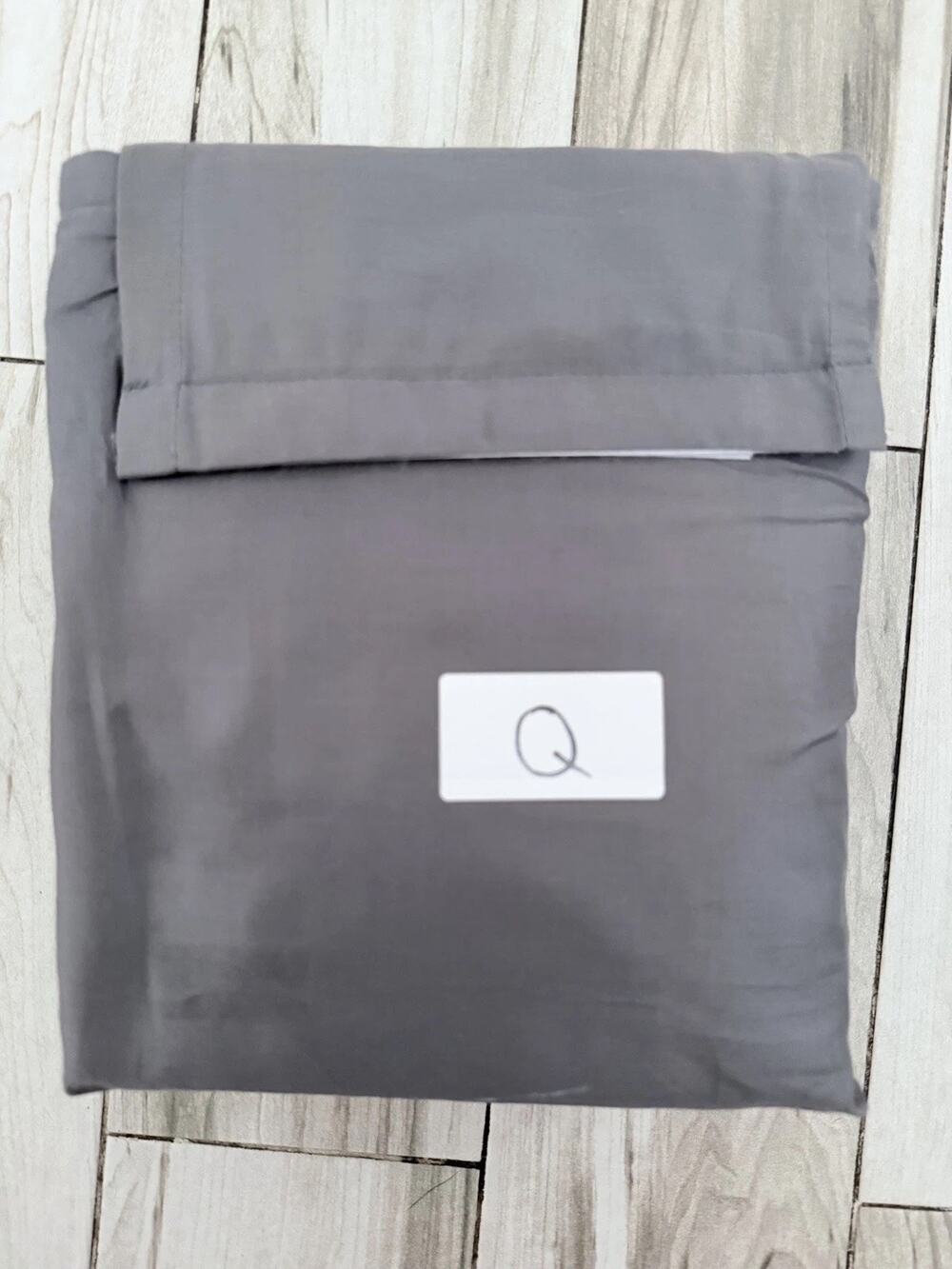 Queen Solid Performance 400 Thread Count Sheet Set Dark Gray - Threshold: